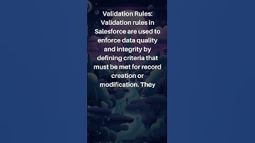 Validation Rules in Salesforce shorts video #Shorts #salesforceshorts #salesforce #shortvideo