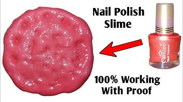 DIY Nail Polish Slime Making | How To Make Slime At Home