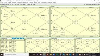 Vedic Astrology Reading for Tiger Woods