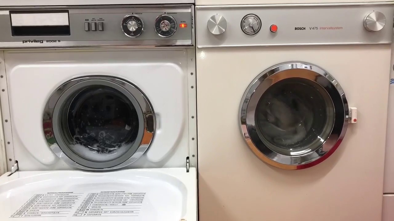 BOSCH V475 intervallsystem & privileg 2002 s Waschmaschine (Teil1/2)