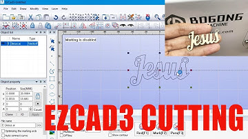 EZCAD 3 Toturial: HOW TO DO LASER CUTTING ON GOLD SILVER BRASS | LASER CUTTING PARAMETERS SETTING