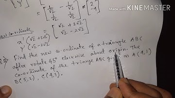 Example of 2D Rotation about Origin