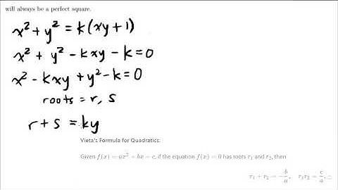 IMO 1988 Problem #6 - using Vieta
