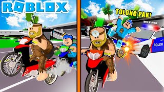 MAMANG RACING LEGENDA MOTOR DRAG DI KEJAR POLISI HAMPIR MASUK PENJARA ROBLOX!!