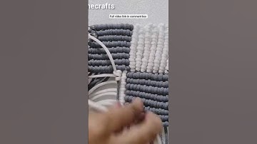 macrame coaster tutorial|howtomake #shorts #apoorva_shakya #shortsfeed #youtubeshorts #diy #macrame