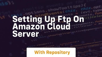setting up ftp on amazon cloud server