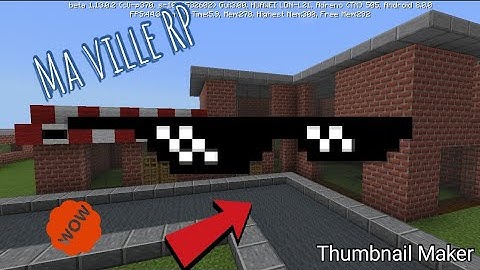 Présentation de ma ville minecraft (sa tourne mal)