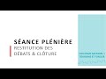 Colloque du rseau des oprateurs fonciers 2020  plnire de restitution des ateliers