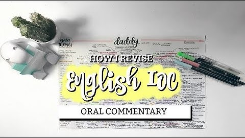 HOW I REVISE: IB ENGLISH IOC (POEMS) | studycollab: alicia