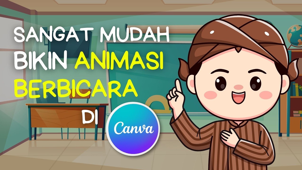 🔴Sangat Mudah! Membuat Video Animasi berbicara di canva