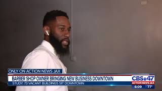 Barber shop owner bringing new business to downtown Jacksonville