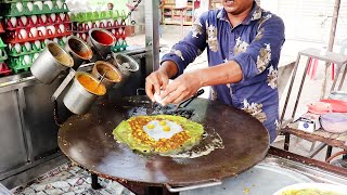 Khan Bhai Ki 10 Eggs Ki Delicious Item | Roadside Three Layer Indori Omelette | Indian Street Food