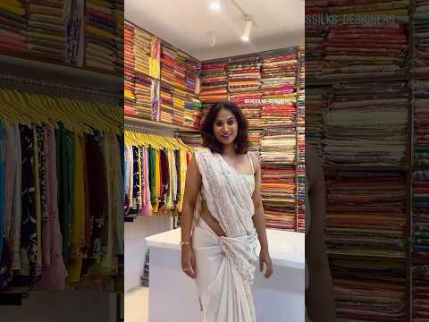 Designer Saree’s in Commercial Street Bangalore | @knssilksdesigners #trending #saree #onlineshop
