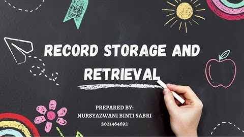 ASM501 CHAPTER 4 (RECORDS STORAGE AND RETRIEVAL)