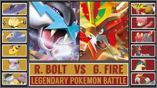 RAGING BOLT vs GOUGING FIRE | Legendary Johto Pokémon Battle
