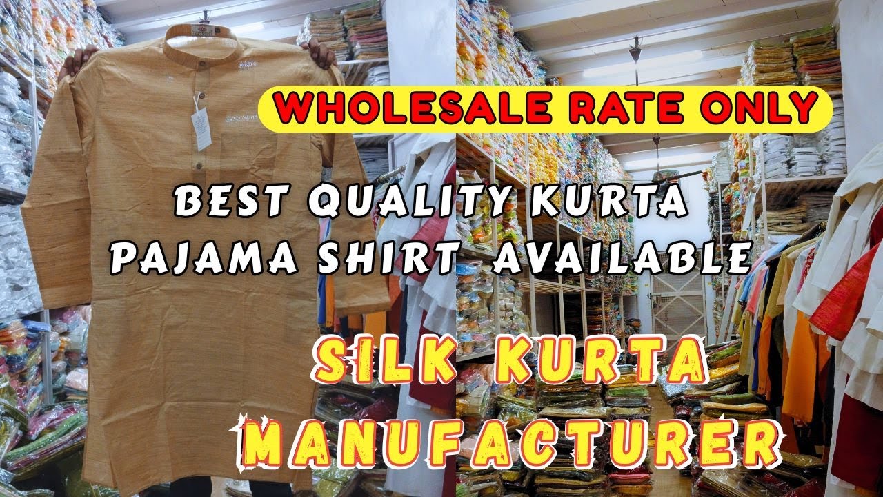 Full Sleeve Silk fabric kurta For Men At Wholesale Price | Manufacturer and wholesaler