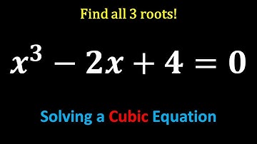 Solving a Cubic Equation | Find all 3 roots | Polynomials #maths