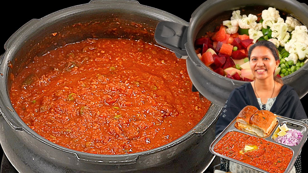 One pot pressure cooker pav bhaji