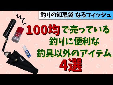 100均で売っている！釣りに役立つ、釣具以外の便利なアイテム