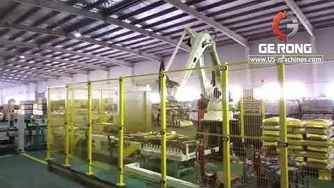 Rice big bag robot hand sorting palletizing machine