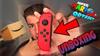 Red Joycon Unboxing (Mario Odyssey joycons)