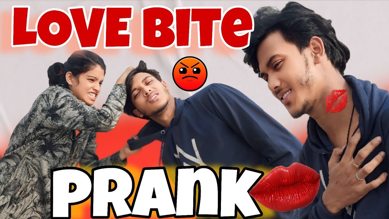 Love Bite 🫦 prank on megha !! रोने लगी मेघा 😭!!Love marriage couple vlog !! Couple prank video 