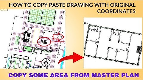 How to copy paste drawing with original coordinates