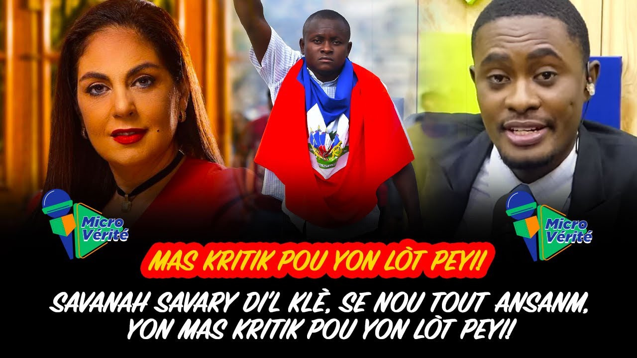 SAVANAH SAVARY DIL KLE , SE NOU TOUT ANSANM, YON MAS KRITIK POU YON LOT PEYI