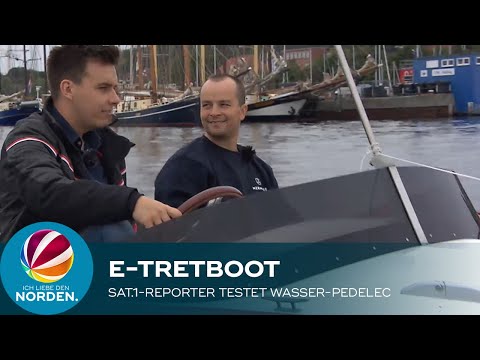 Deutschlands erstes E-Tretboot auf der Kieler Förde