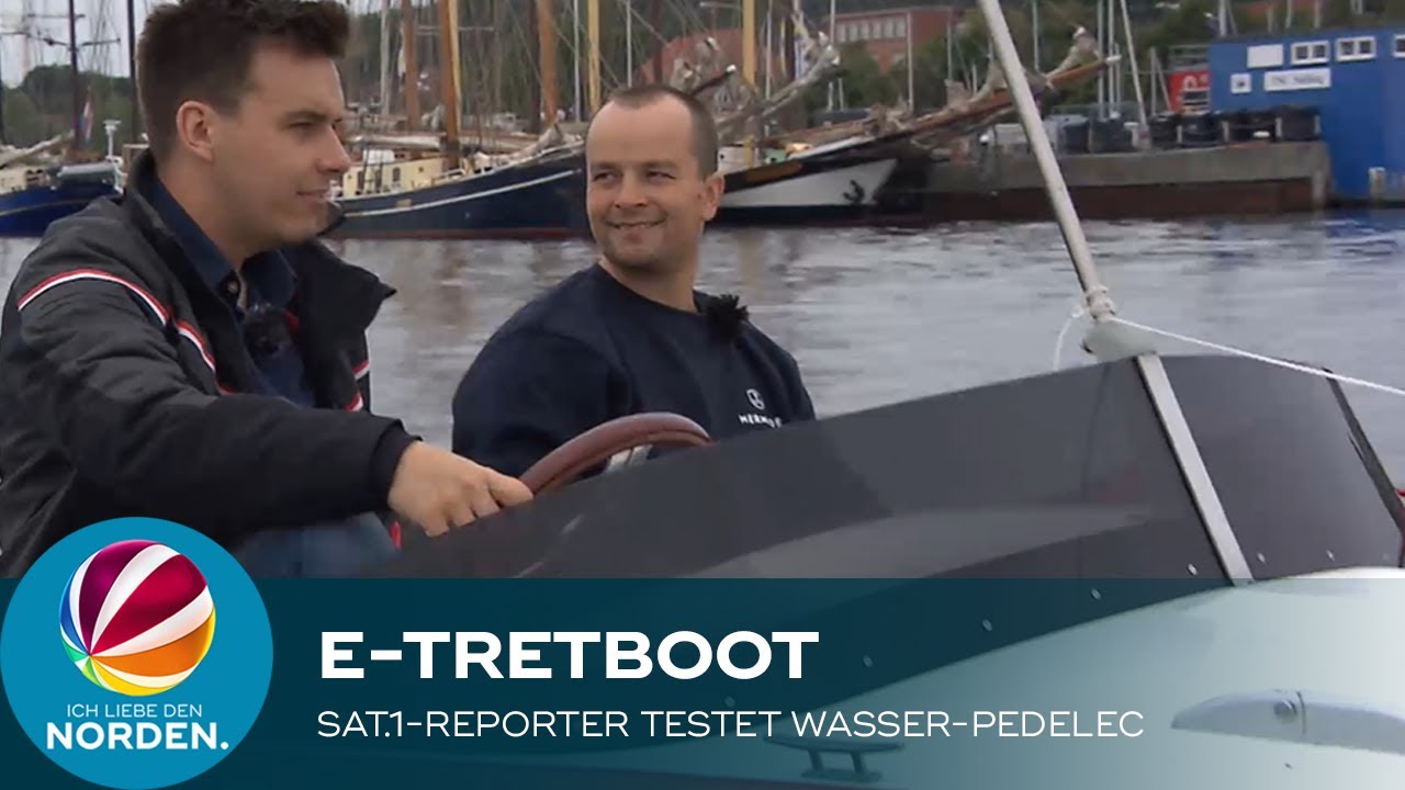 Deutschlands erstes E-Tretboot auf der Kieler Förde