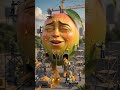 Giant Living Mango Character — Professional Construction Operation #cinematicstory #emotionalstory