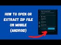 How To Open / Extract Zip File On Mobile (Android)