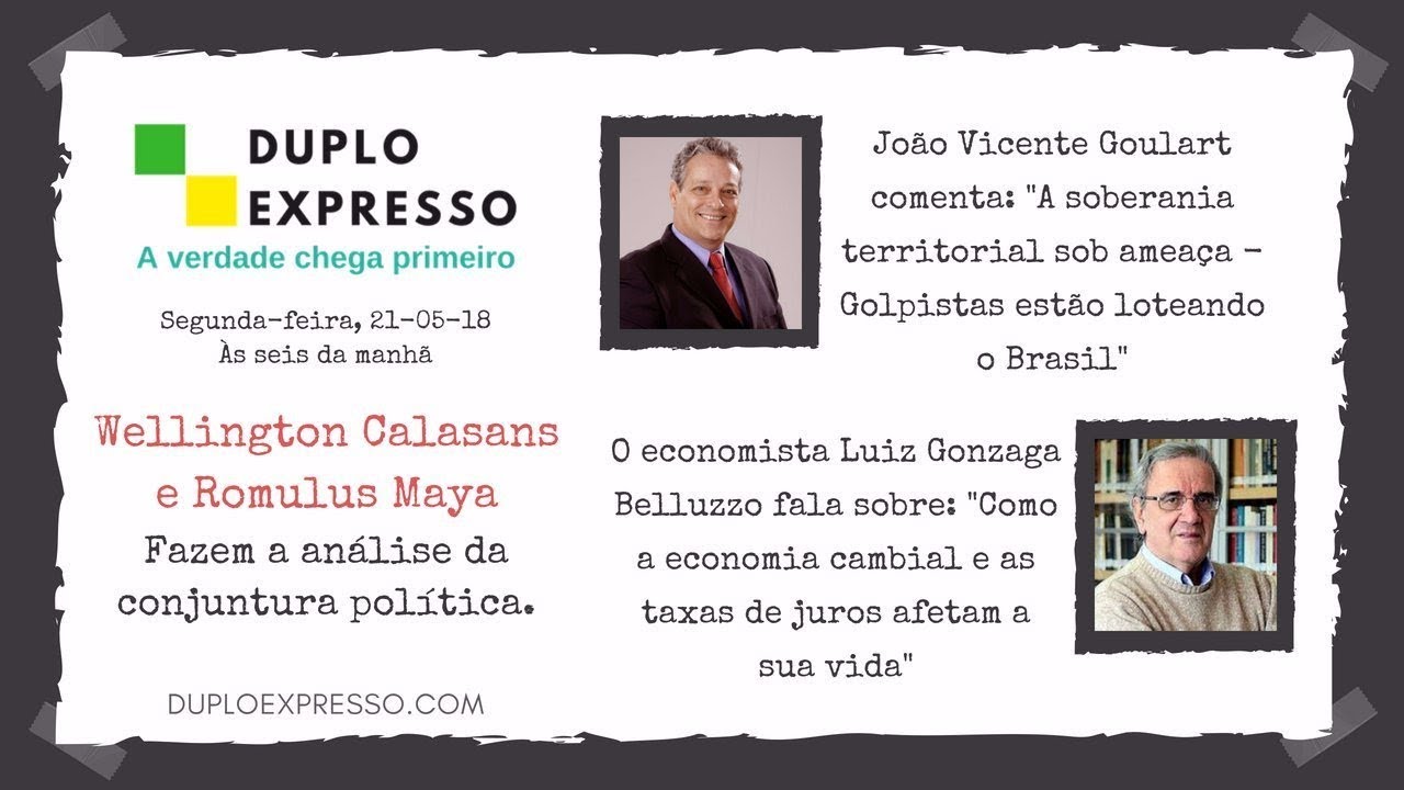 Duplo Expresso 21mai2018 Youtube