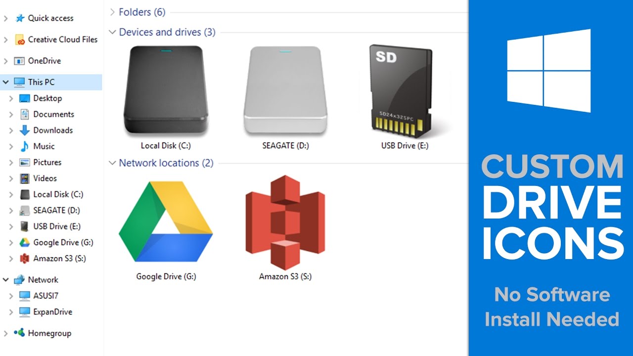 How to Customize Drive Icons on Windows 10 (No Software Install Needed!)