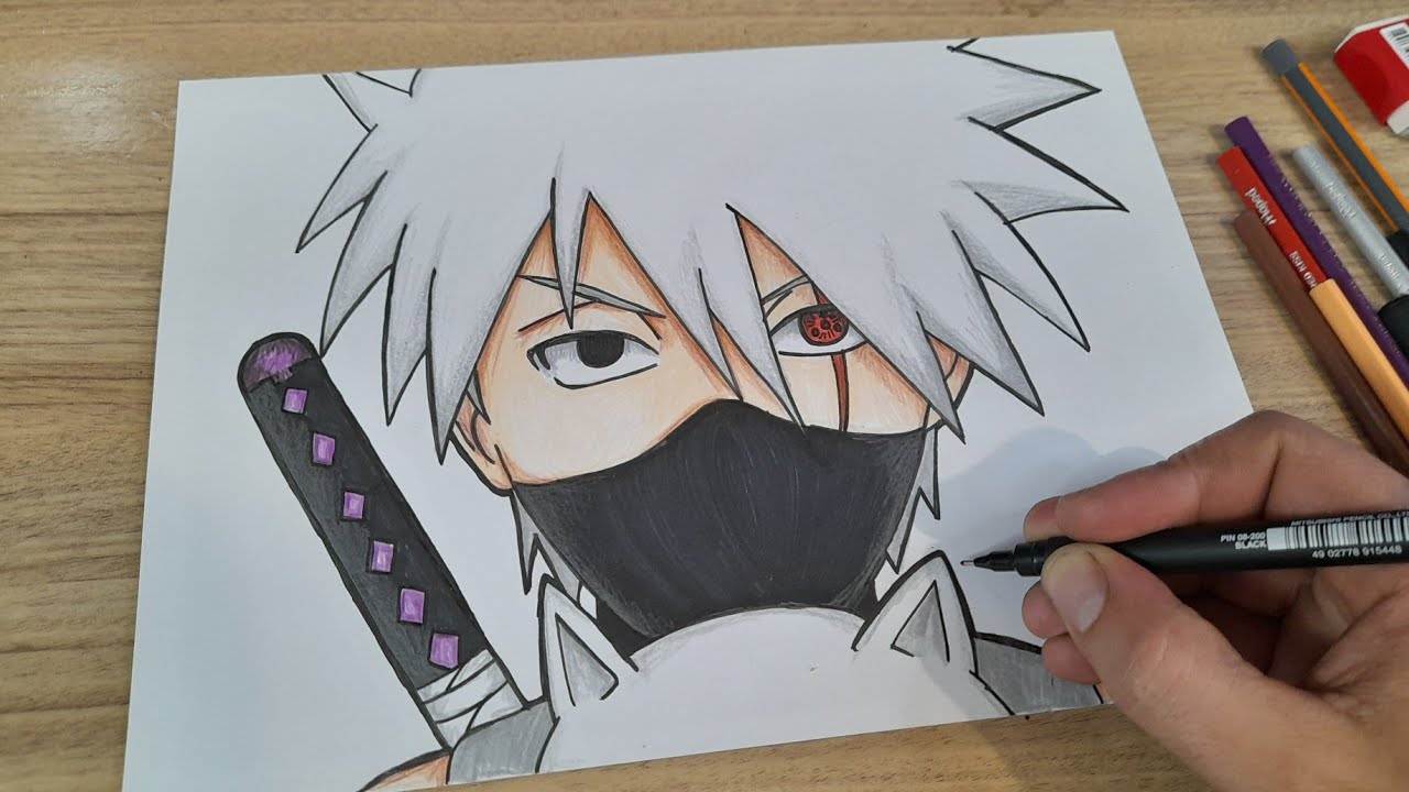 COMO DESENHAR O KAKASHI