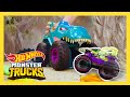 AVOID THE MEGA-WREX DRAGON AT ALL COSTS! 🐉 | Monster Trucks Tournament of Titans | @Hot Wheels