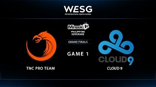 Tnc Vs Cloud 9 Wesg Grand Finals Game 1