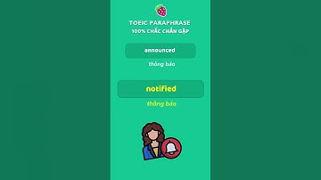 4 paraphrase chắc chắn có trong bài TOEIC 2024.  #tuvungtoeic #toeic2024 #vocabulary #flashcards