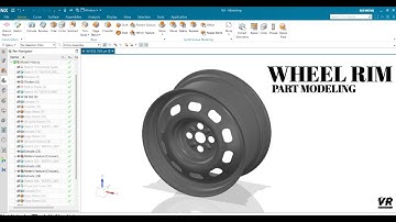 WHEEL RIM || WHEEL PART || 3D CAD MODEL || PART MODELING || NX SIEMENS