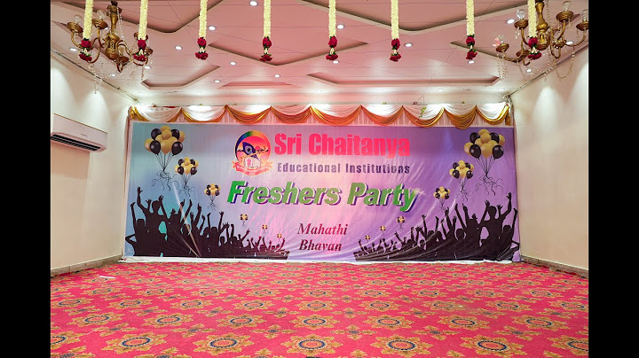 Sri Chaitanya College l Freshers Party 2025 l Kv Creations I -Mahathi Bavan-