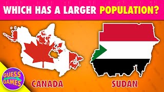 Which Country Is More Populated? 🌏 Test Your Knowledge! #quiz #population screenshot 2