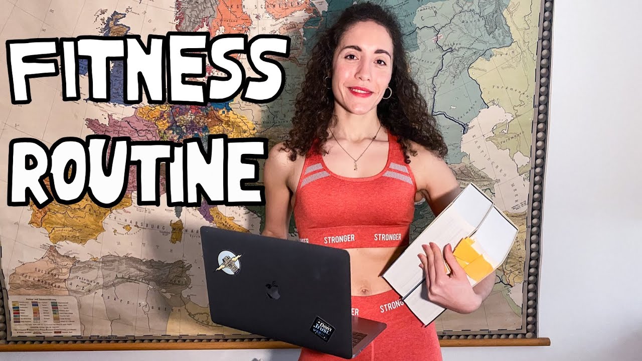 Fitness routine tra studio e lavoro + weekly fitness vlog | motivazione per lo sport