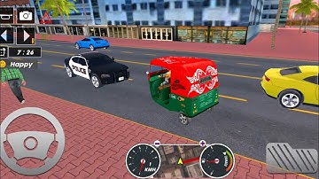 auto rickshaw stunt🛺tuk tuk auto rickshaw simulator games!Android games 2023