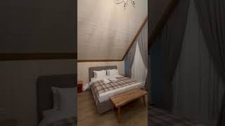 Портьеры из серой рогожки