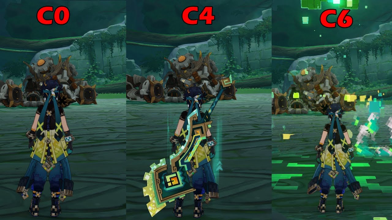 KINICH C0 ~ C6 COMPARISION | GENSHIN IMPACT