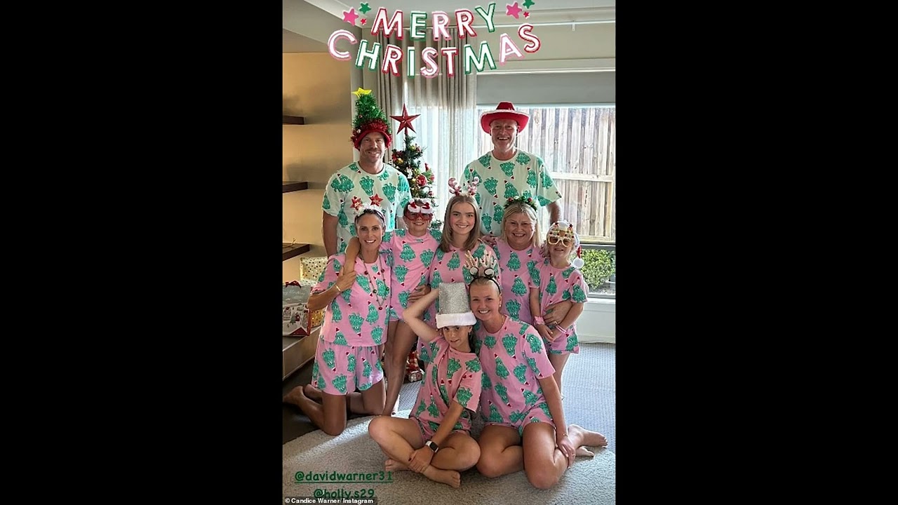 Cricket legend David Warner shows off his VERY cringe dance moves in festive pyjamas