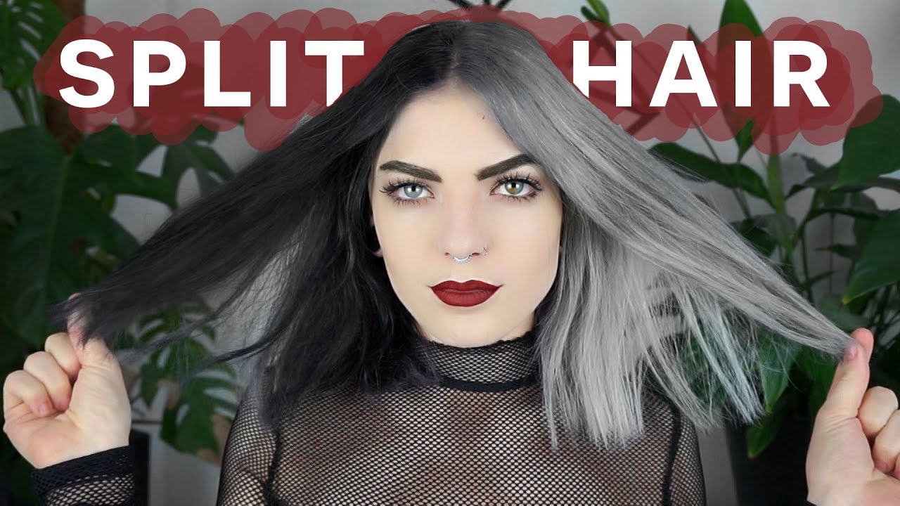 Split Hair Color Ideas And Tips