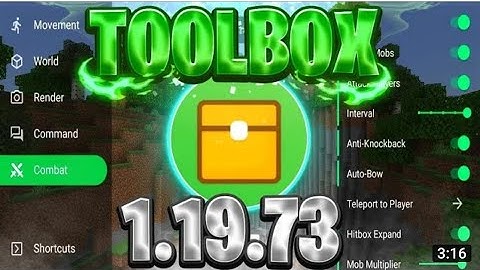 Toolbox Infinity Time | 32 Bit Fixed | Minecraft Pocket Edition 1.19.73 | 32 | 64 Bit Toolbox |