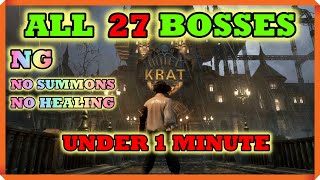 World´s First All 27 Bosses Under 1 Minute - Lies of P