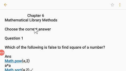 Mathematical Library Methods c9 p1